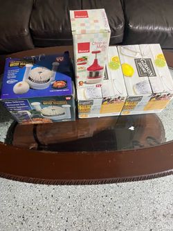 Onion machine chop-0-matic beer glasses $10for all