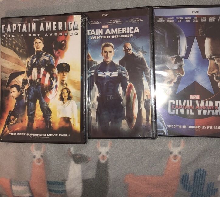 Captain America DVD bundle, brand new, in plastic