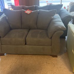 Brand new sofa and loveseat and brown or gray two-piece group $1000