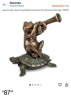 Aquascape Jazz Frog Spitter Fountain for Pond and Garden, 78374