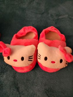 Hello Kitty Plush Slippers