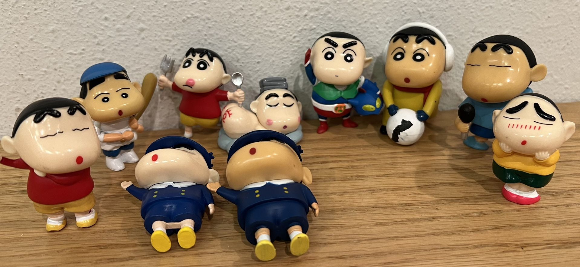 Vintage Crayon Shin-Chan Mini Figure Lot of 10