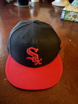 Red And Black Sox Hat
