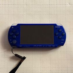 Sony PSP-2001 Handheld Console Blue Metallic READ