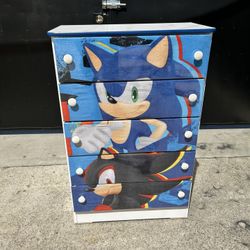 Sonic 5 Drawers Dresser Available In Different Characters 