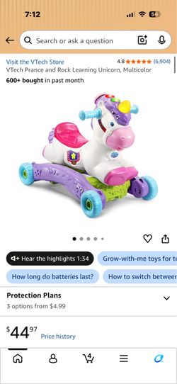 Unicorn prance & rock toy