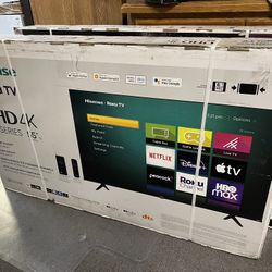 Hisense 55” 4K Roku Smart Tv 