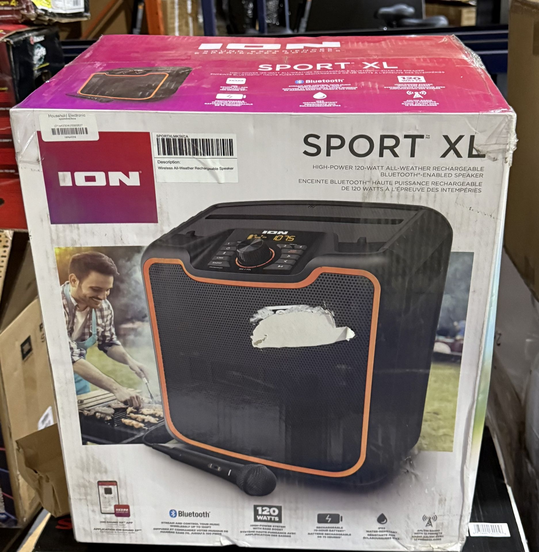 Brand New ION Sport XL MK3 Bluetooth Speaker – Waterproof & Powerful – Sealed Box 