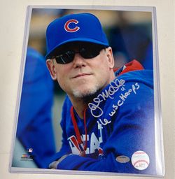 Signed 8x10 JOHN MALLEE Philadelphia Phillies Autographed photo- COA