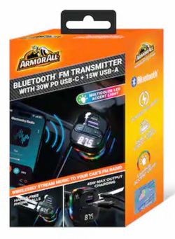 Brand NEW! Bluetooth FM Transmitter with 30W PD USB - C + 15W USB-A