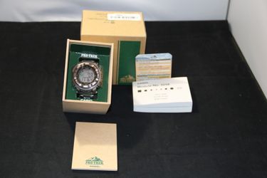 Casio Pro Trek Men's Solar Triple Sensor Titanium Bracelet Watch PRW2500T