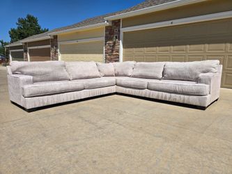 Ashley Rawcliffe Beige 3PC Sectional Sofa- Professionally Cleaned