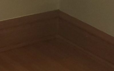 3-Piece Stained Oak Baseboard Molding, Salvage, Sold per Linear Foot