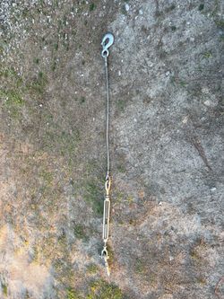 Heavy duty turnbuckle cable with 3ton hook
