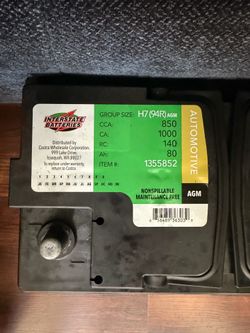 Battery GROUP SIZE: H7 (94R) AGM
