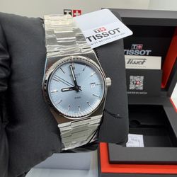 Tissot PRX 35mm Light Blue Men's Watch Brand New T137.210.11.351.00