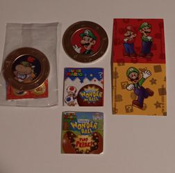Nintendo super Mario Frankford wonder ball coin Luigi bowser Jr lot