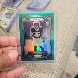 Kendrick Miller Rookie Green Silver Prizm Football Card