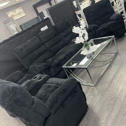 Sofá Set 3 Pc Reclinable A Solo $1299