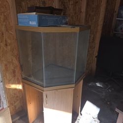 Corner Fish Tank Check Pics For All Details 