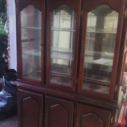 China Cabinet Cherry Wood