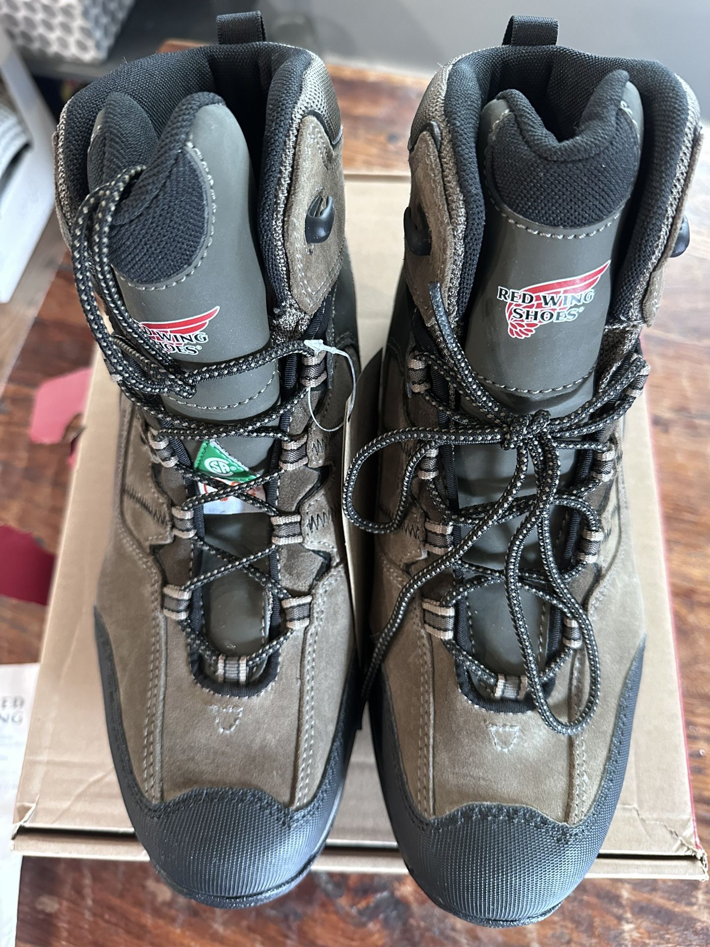 Red wing steel toe work boots