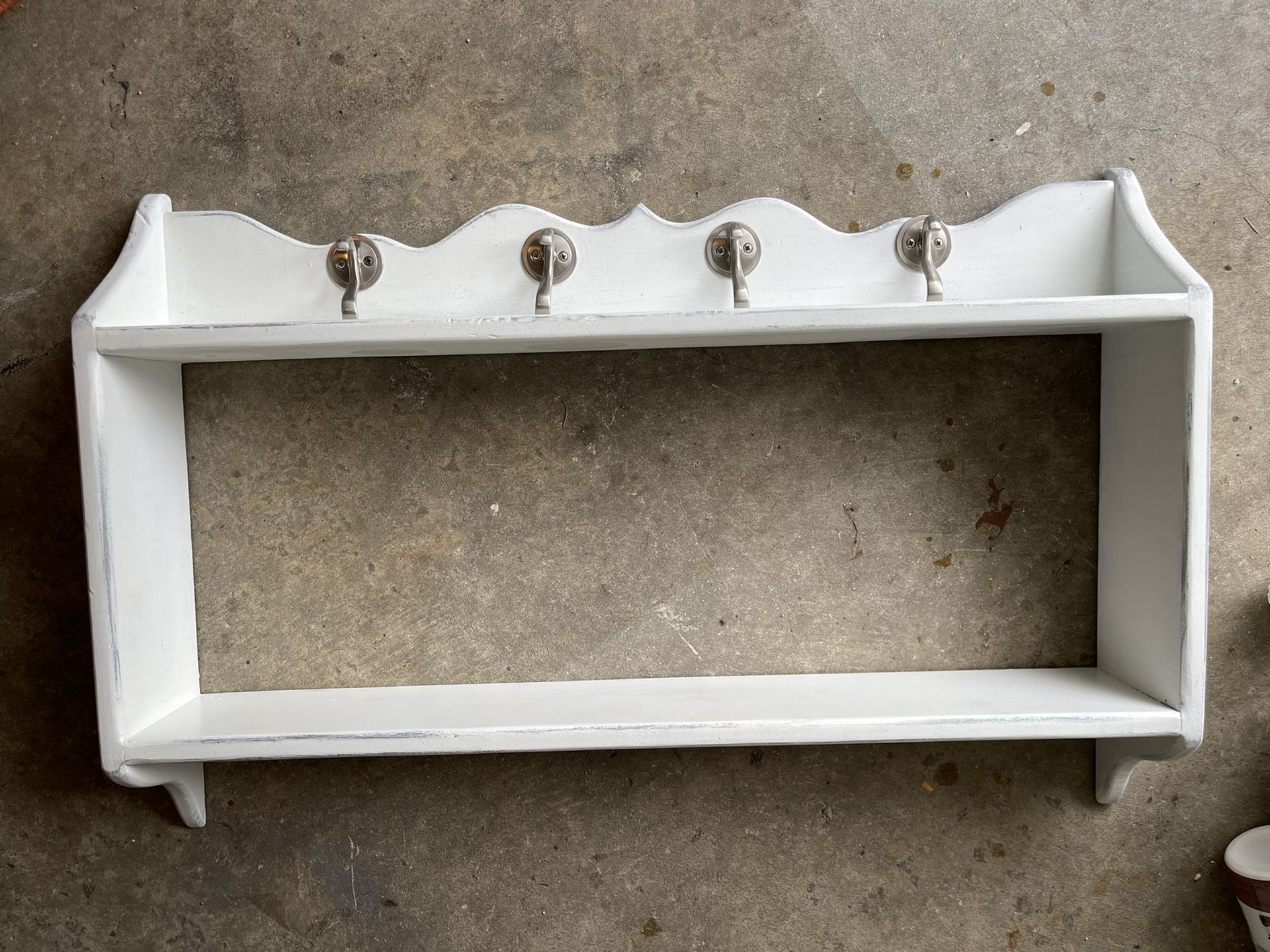 Shelf With Clothes Hooks