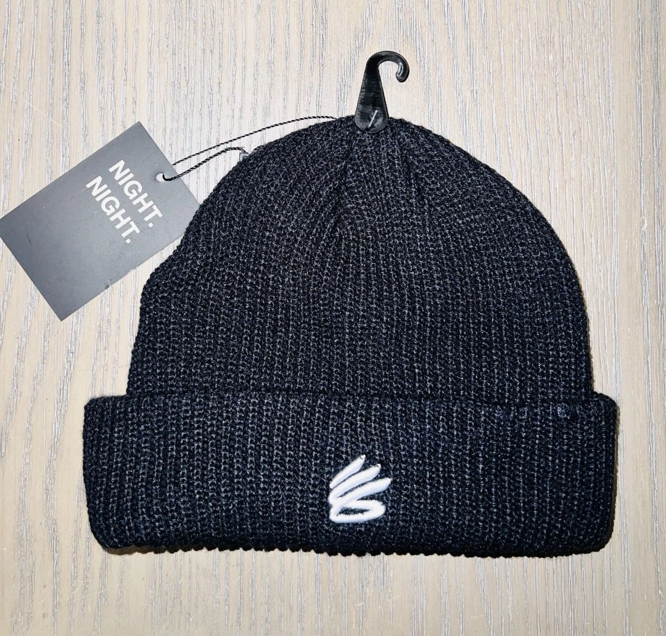 Curry Brand “ Night. Night. ” Beanie Hat Men’s Lifestyle Beanie Black White NWT