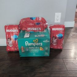 Newborn Diaper Lot #181count 