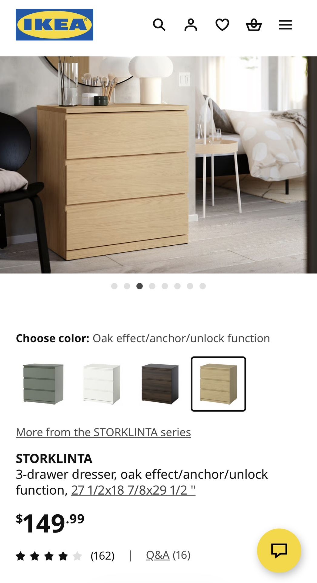 2 IKEA Storklinta Dressers 2 IKEA Storklinta Dressers