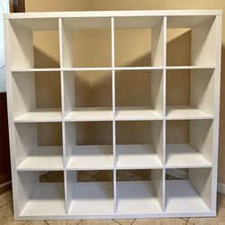 Ikea Kallax Cube Shelf Unit White assembled