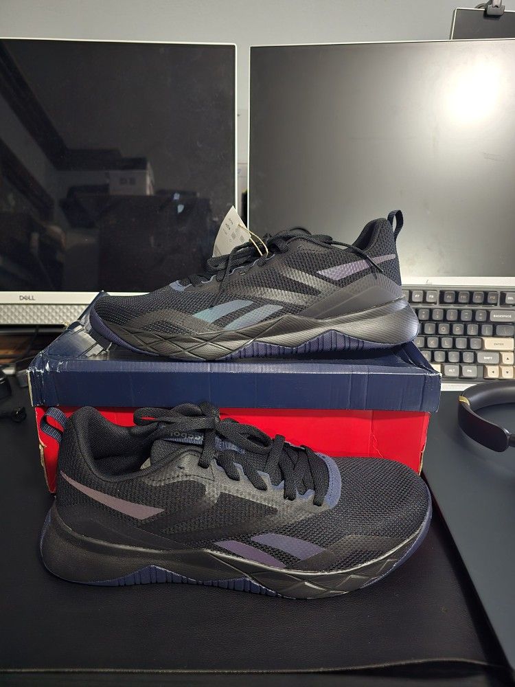 Reebok Men's Nfx Trainer Sneaker Black - Size 11