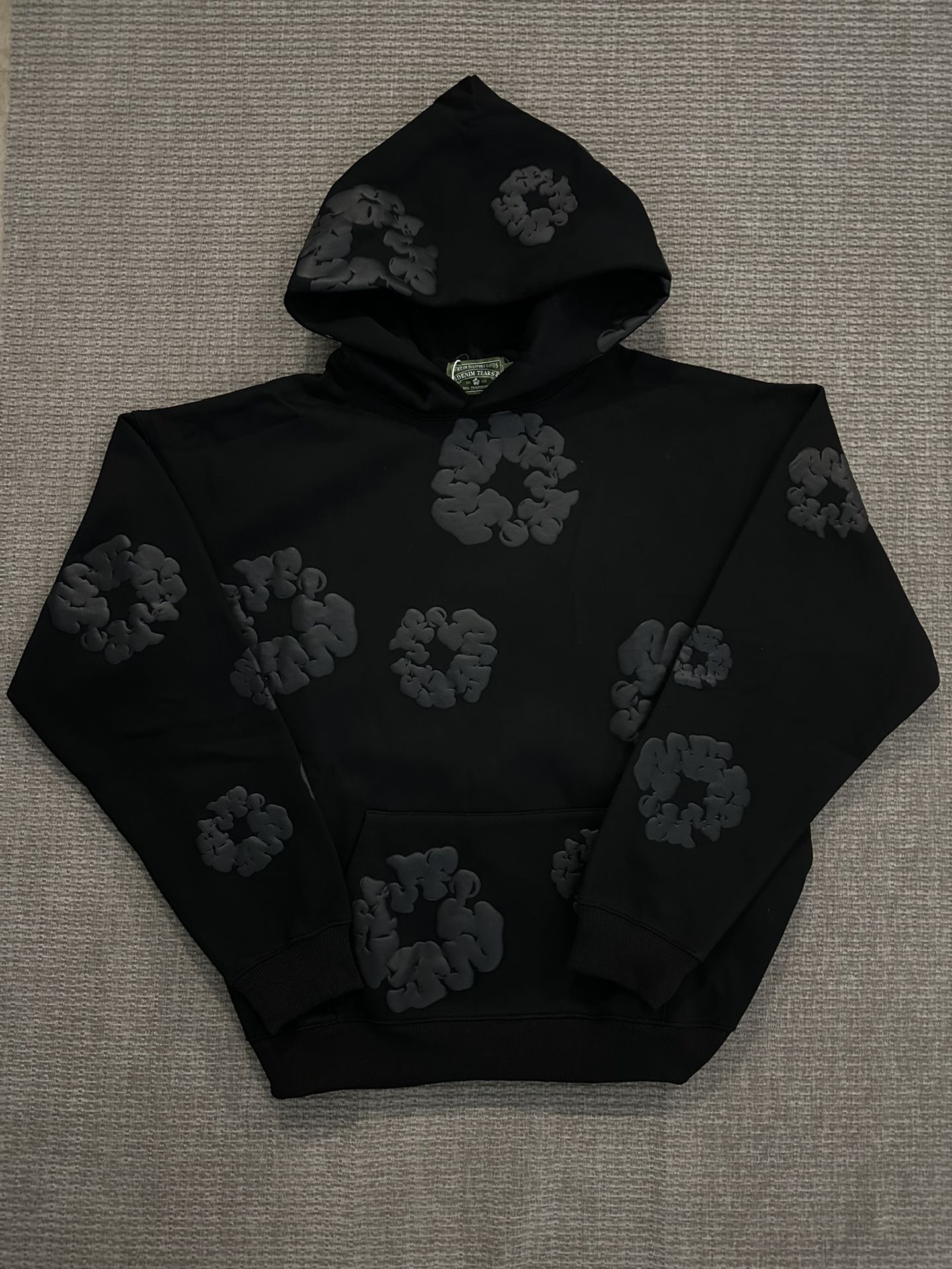 Black Denim Tears Monochrome Hoodie 