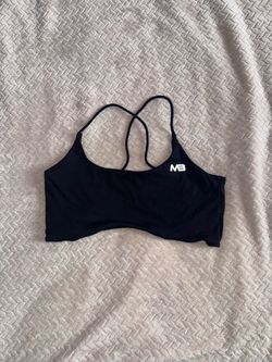 MB Black Sports Bra with Racerback Straps( read description)