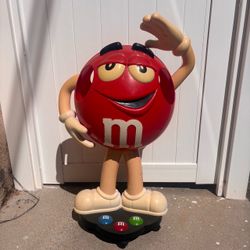 Vintage Red M&M Candy Display