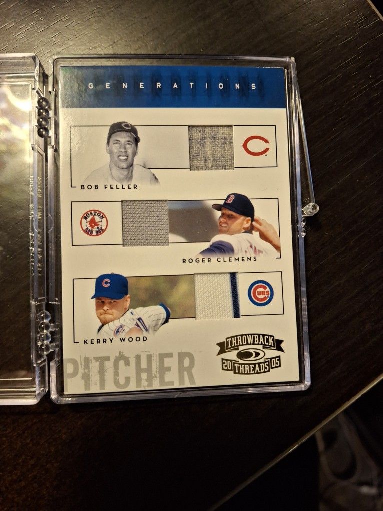 2005 Throwback Threads FELLER /  CLEMENS /  WOOD  15/20