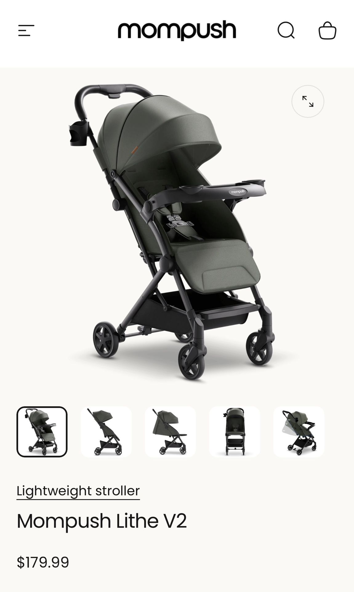 Mompush Lithe 2 Baby Stroller