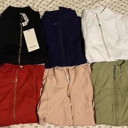  New Lululemon Define Jacket With Flare Leggings Set Bundle