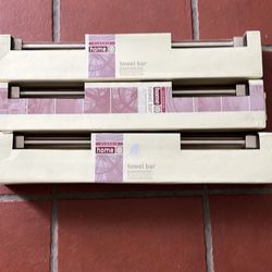 Classic home Towel Bars Set Of 3, Brushed Nickel Finish Brand New 