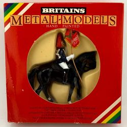 Britains Metal Models 7245 Blues and Royals Standard Bearer Mounted Boxed NIB