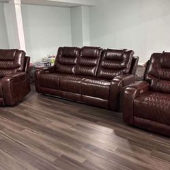 Brand New Power Reclining Couch Set