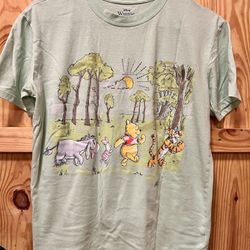 Disney Winnie the Pooh and Friends Shirt Size S NWOT Green