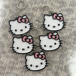 3d Printed Hello Kitty Keychain 