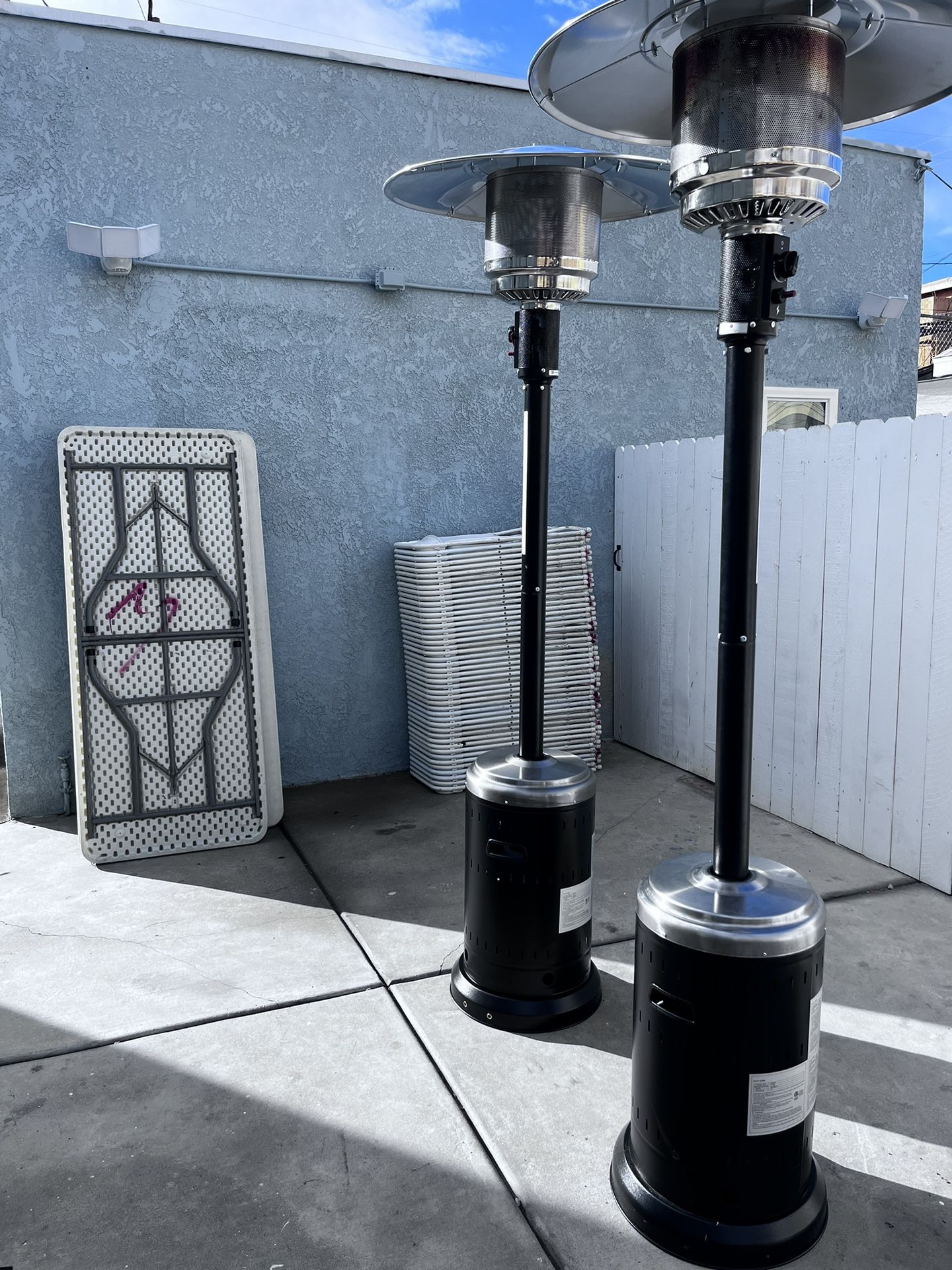 Sillas, Carpas, Calentones