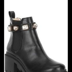 Womens Steve Madden Rhinestone Ankle Boots 8.5