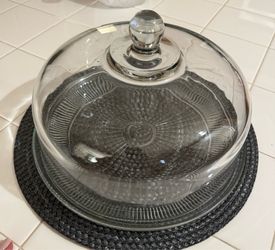Glass Cake Plate with Cover