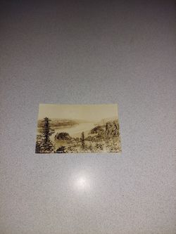 RARE VINTAGE 1910'S TO 30'S COLUMBIA RIVER HIGHWAY OREGON UNUSED POSTCARD 