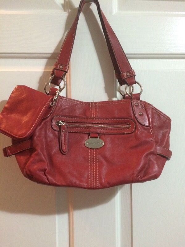 Red handbag