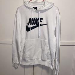 Nike Small White Sportswear Club Fleece Hoodie