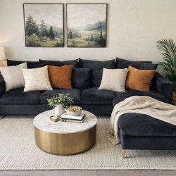 Modern Velvet Sectional – Elegant & Spacious